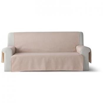 Funda de Sofá Impermeable y Antimanchas para Mascotas, Cubre Sofá 2 Plazas Color Beige