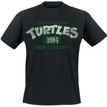 Las Tortugas Ninja 1984 Camiseta Negro XXL