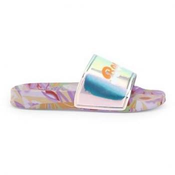 Tuc Tuc Chanclas Paradise Beach para niña en lila con estampado colorido, talla EU 33