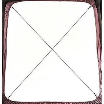 cczz de 2 unidades cama elástica Toalla Tensor ajustable Tensor alarga tensores para sábana con pinzas metálicas para todos los Bette y colchones