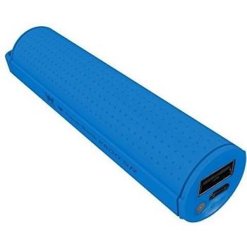 Woxter Power Bank 2600 SR - Alimentador portátil compatible con smartphones, tablets, reproductores MP3 y dispositivos USB, color azul