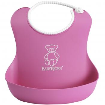 BabyBjörn 046155 - Babero blando, color rosa
