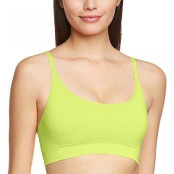Under Armour Sportswear - BHS UA Seamless Bra - Sujetador deportivo para mujer, color amarillo, talla S
