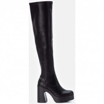 Botas Góticas Refresh 171437 para Mujer, Color Negro, Tallas EU36-EU41, con Cierre de Cremallera y Tacón de 11cm