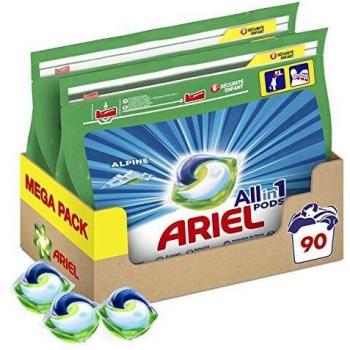 Ariel Pods Detergente Lavadora Cápsulas, 90 Lavados
