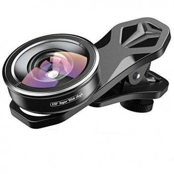 Apexel HD Lente Ojo de pez, Lente de Ojo de pez, Gran Angular de 170 Grados para iPhone X/XS 8/8Plus, Samsung Galaxy S10/S10 Plus, Android y la mayoría de Smartphones