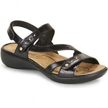 Sandalias de cuero elástico con cierre de velcro modelo IBIZA 70 para mujer