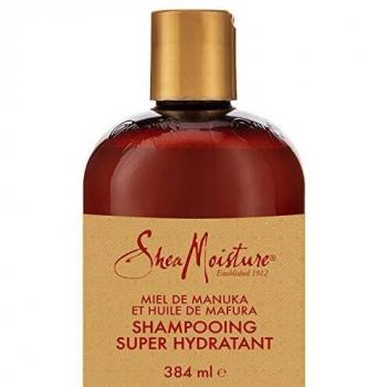Shea Moisture Manuka Honey & Mafura Oil Intensive Hydration Shampoo, with Fig Extract and Baobab Oil, to Hydrate and Replenish Dry, Damaged Hair 384 ml