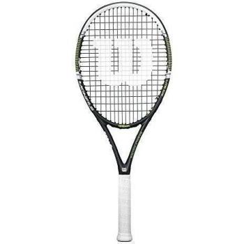 Wilson Monfils Lite 105 W/O - Raqueta de tenis, color negro / verde, talla 1
