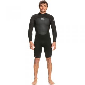 Traje de neopreno Quiksilver Prologue 2/2 mm manga larga negro con cremallera trasera para hombre