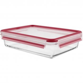 Tefal - Envase hermã©Tico - k3010512, 2l Rojo, Transparente