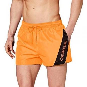 Calvin Klein Short Drawstring Bañador, Naranja