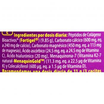 Forticoll Colágeno Péptidos bioactivos en polvo sin gluten o lactosa, sabor Original, 300 gr