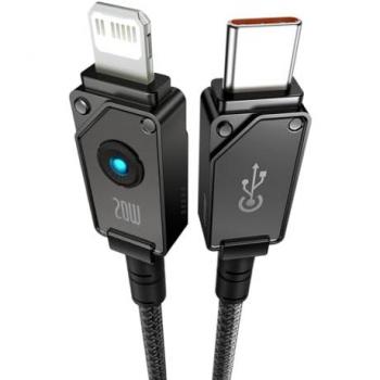 Cable USB-C a Lightning Baseus irrompible de 2 m y 20 W, color negro