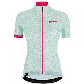 Santini Giada Hip Jersey Corto Sleve, Verde rocío, Talla XS