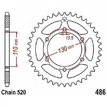 jtSprockets piñón Suzuki GSX-R ZUF Anniversary 2010 47 dientes 520 JTR486.47