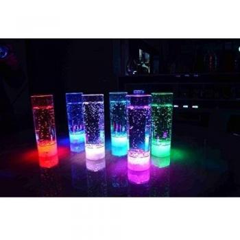 LED Vaso para Longdrinks, tragos Largos | Fiesta de cumpleaños, Bodas Vaso de plastico Iluminado de la Marca PRECORN