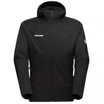 Mammut Rime Light Insulated Flex Hooded Jacket for Men - Black, Medium