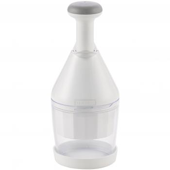 Leifheit Picadora Comfort & Clean para picar alimentos fácilmente, máquina picadora con rotación automática, picadora de verduras de diseño práctico