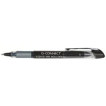 Boligrafo Qconnect roller ball negro 05 mm