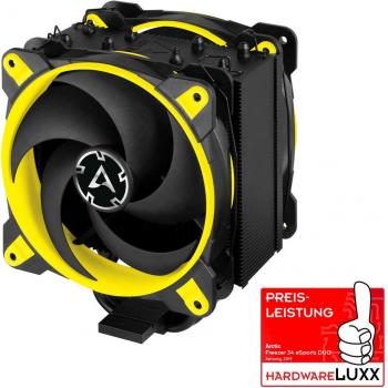 ARCTIC Freezer 34 eSports DUO - Ventola de CPU, Enfriador de CPU Push-Pull, Motor Silencioso, Desde 200 hasta 2100 Rpm, 2 Ventiladores PWM 120mm – Amarillo