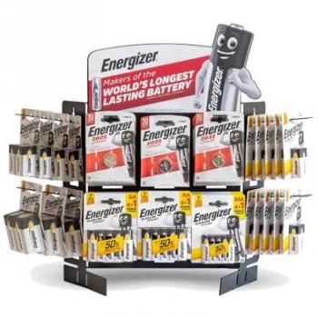 Pilas Energizer Lote Promocional Expositor Sobremesa Origami + Lote Johnson Regalo