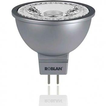 Roblan ECOSKYC60MR16 Bombilla G5.3, 7 W, Aluminio