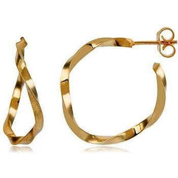 Córdoba Jewels | Pendientes en Plata de ley 925 bañada en oro diseño Aros Rizados Gold