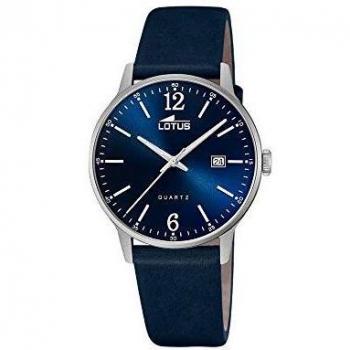 Reloj LOTUS Para Hombre 18695/3 Acero Clasico de piel azul