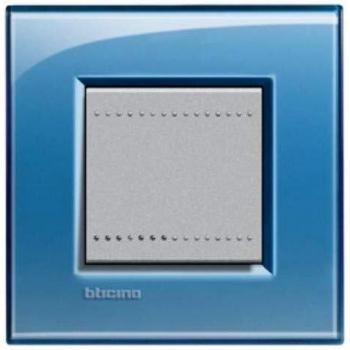 Placa Cuadrada Livinglight Azul Deep 2 Módulos LNA4802AD
