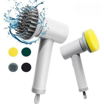 Wireless Electric Cleaning Brush for Home and Kitchen - Dishwashing, Bathtub, and Tile Tool