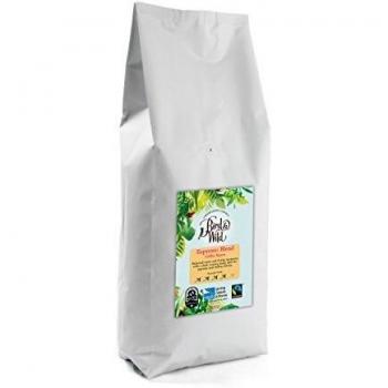 Bird and Wild Medium Dark Espresso Roast Strong Coffee Beans, Fairtrade Organic Shade Grown Bird Friendly Certified, Strength 4, 6% of Sales Donated to RSPB, Suitable For All Coffee Machines