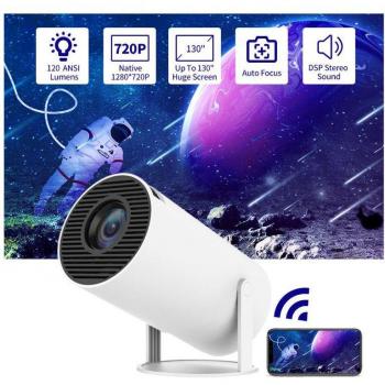 Proyector Portátil HD 720P WIFI 4K MINI para Cine en Casa, Compatible con HDMI, Soporte Completo Android e iOS, Resolución 1080P para Móviles