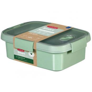 Lunchbox Curver Eco 1L Rectangular con Cubiertos, 20x15x7cm, Verde