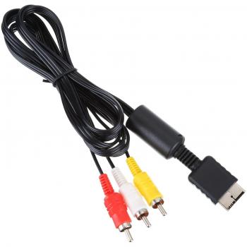1,8 Metros Cable Compuesto AV a RCA para Sony Playstation PS2 PS3 y PSX