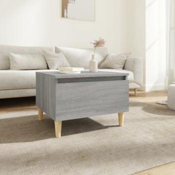 Mesa auxiliar Sonoma 50x46x35 cm madera multicapa gris
