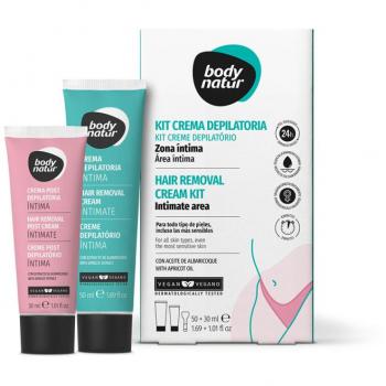 Crema Depilatoria Intima con Extracto de Albaricoque - Set de 2 Unidades en Estuche Body Natur