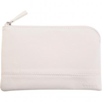 Rhodia 116522C - Bolsa con cremallera - Rhodiarama - Accesorios - Pequeña (S) Blanco
