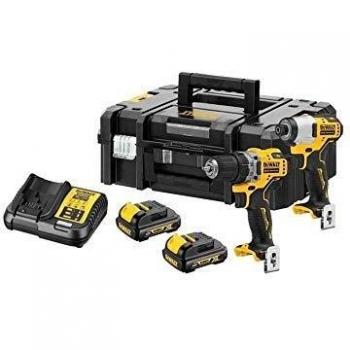 Dewalt dck2110c2tqw dck2110c2tqwkit 12v brushless dcd701 taladro dcf801 atornillador impacto xr organizador tstak v con 2 baterias 13ah