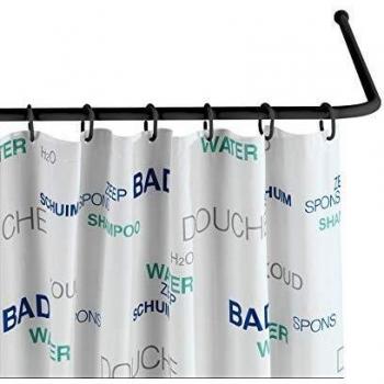 Barra de Ducha Universal Negra de Aluminio 20 mm WENKO