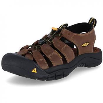 KEEN Newport Men's Brown Sandal, Size 8, Material: Leather/Rubber/Neoprene, Gender: Male