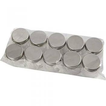 Jarras de Plástico Transparente con Tapa Rosca, 50 ml, 10 Piezas