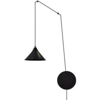 Lámpara de Suspensión Abramo, Acero Negro con Recubrimiento de Polvo, 400x400x60 cm