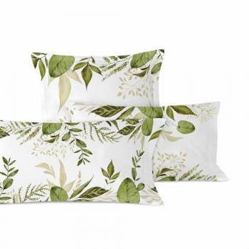 Funda de Almohada Multicolor Herbal 80 x 80 cm, 100% Algodón, Calidad Premium
