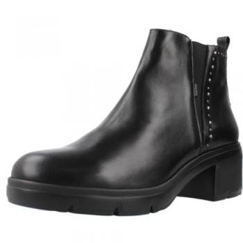 Botines de Piel Fluchos Fugaz para Mujer - Tacón de 5cm Cómodo - Color Negro - Modelo F2109