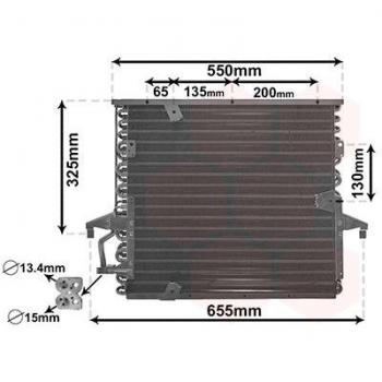 Condensador de aire acondicionado VAN WEZEL 06005180 para BMW sin secador