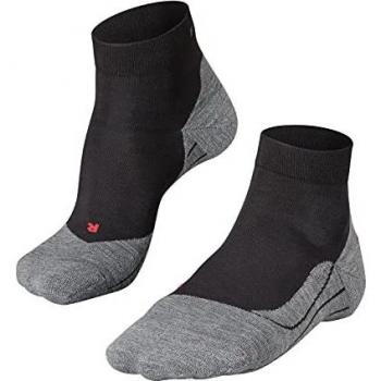 Falke RU4 Short Light Volume Ergonomic Cushioned Short Running Socks for Women - Black - Size: Small (7-8) and Size: 41-42