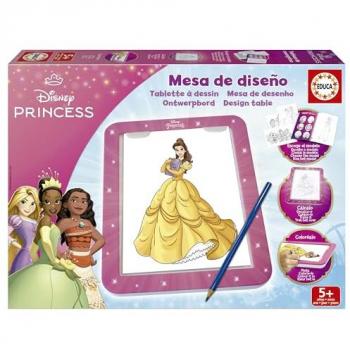 Mesa de Dibujo Luminosa Disney Princess - Juego Educativo con Más de 25 Modelos para Crear, Colorear y Decorar (A partir de 5 años)