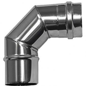 CODO EXOJO PARA ESTUFA PELLET INOXIDABLE