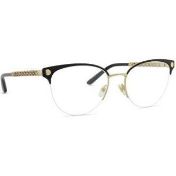Versace VE1297 1516 Armazones para Mujer Negros, Lentes Recetados Para Mujer Negros, Gafas Recetadas para Mujer Negras